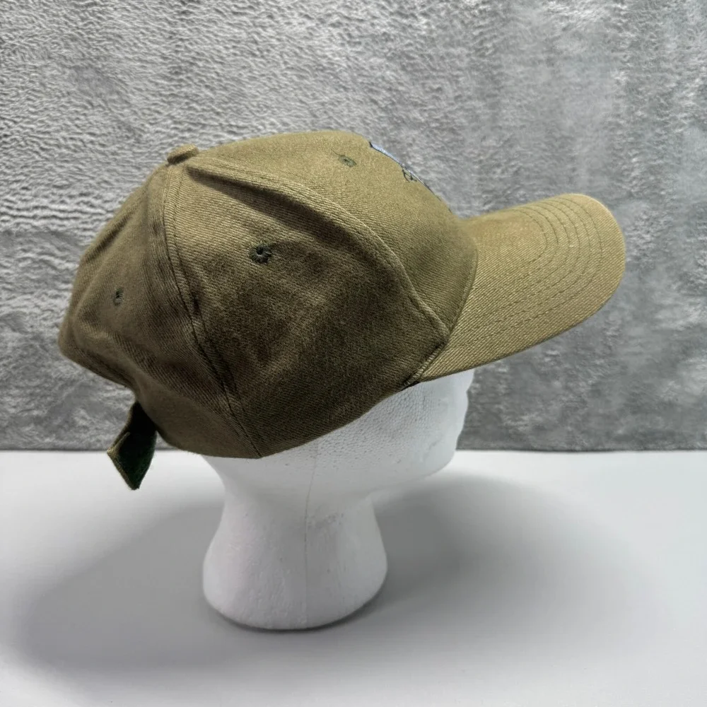 Sodima Paris France Eiffel Tower Baseball Hat Cap Green Brown Adjustable OSFM